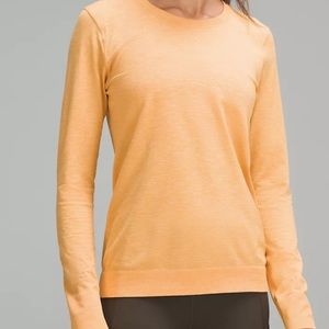 LULULEMON Swiftly Relaxed Long Sleeve Shirt 2.0 Summer Glow/Mango Dream